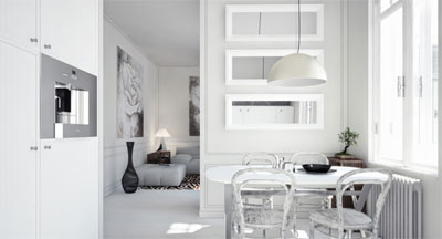 Минималистический дизайн кухни