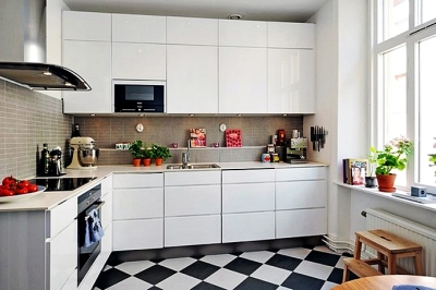 Интерьер кухни в скандинавском стиле